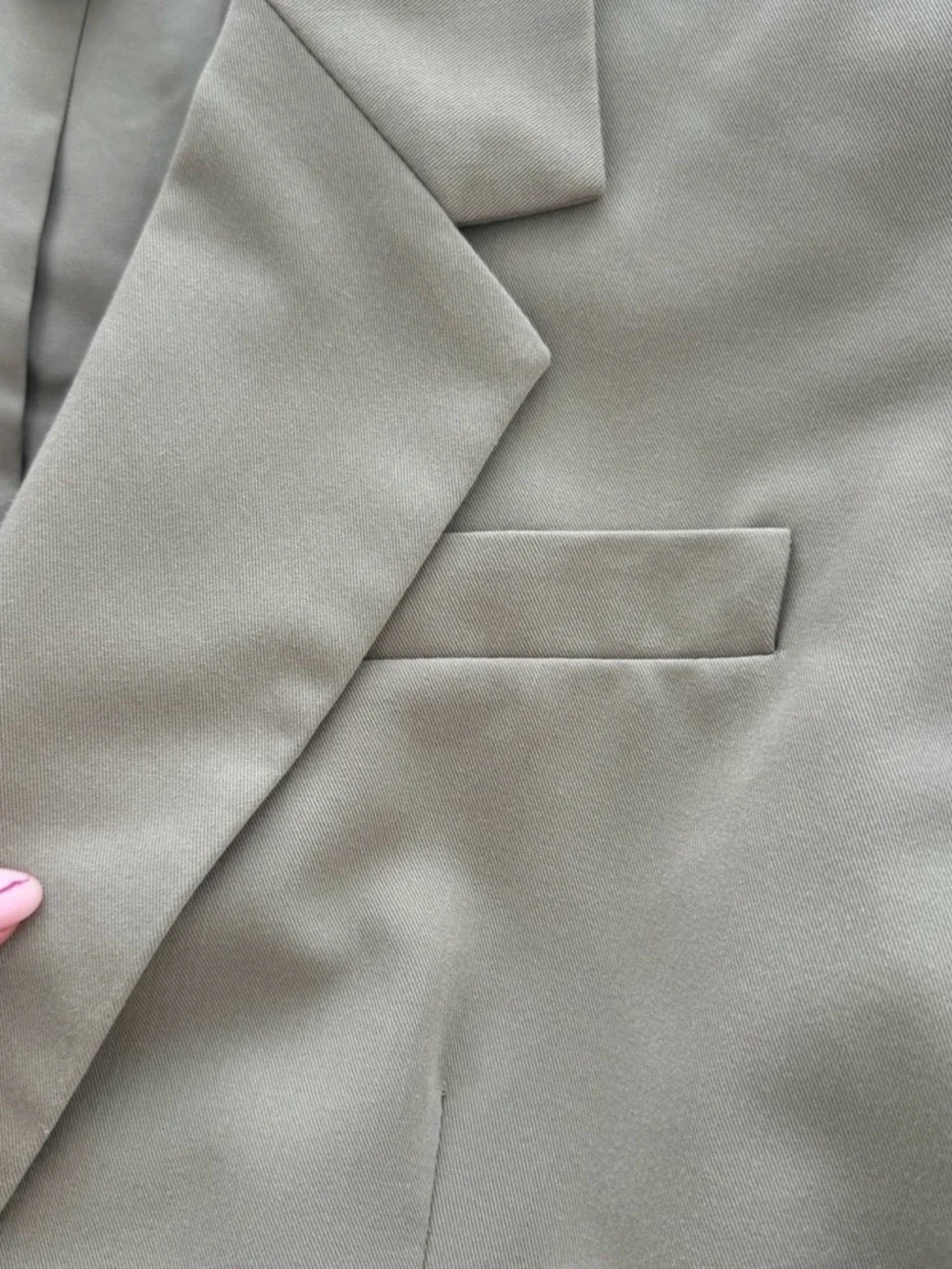 H&M Light Sage Single-Button Women's Blazer - Picture 4 of 14